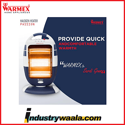 Warmex Passion Halogen Room Heater Blue 400 800 1200 Watts