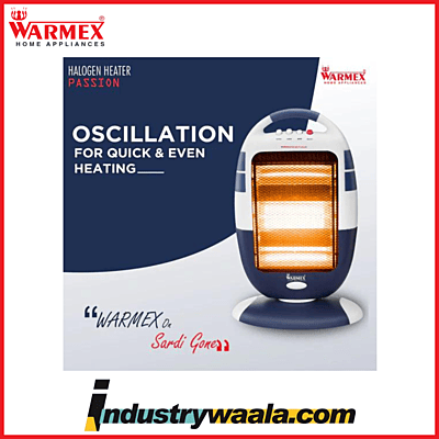 Warmex Passion Halogen Room Heater Blue 400 800 1200 Watts