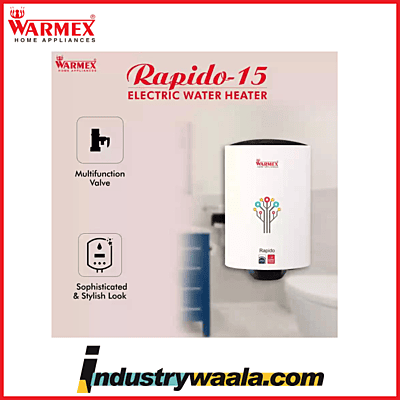 Warmex Storage Water Geyser RAPIDO 2000W Electric 15Ltr White