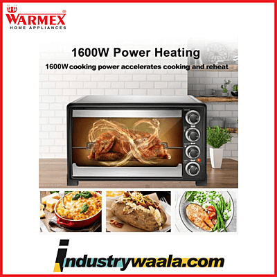 Warmex Home Appliances Oven Toaster Grill OTG Silver 35 Litre MB35L
