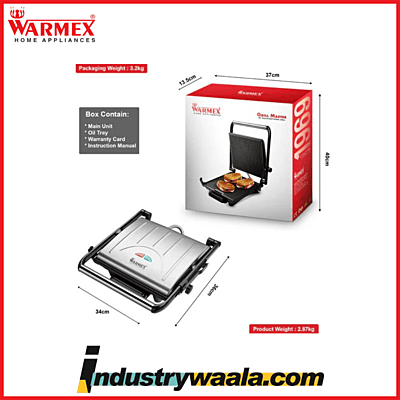 Warmex Home Appliances Grill Master with 90? Rotation
