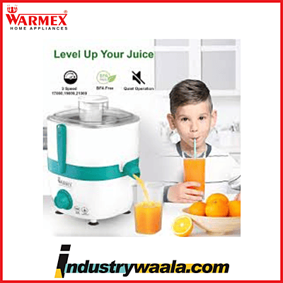 Warmex Home Appliances 500 Watts Electric Pro Health Juicer with 3 Different Speeds JUICER 500 Quiet Operation BPA Free Copper Motor