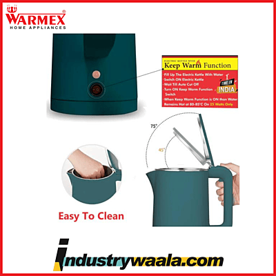 Warmex Home Appliances KW80 with Keep Warm Function Multi Cooker Electric Kettle 1.8 L Green