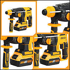 INGCO Lithium-Ion Cordless Rotary Hammer CRHLI202287 INGCO Lithium-Ion Cordless Rotary Hammer CRHLI202287