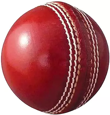 CRICKET BALL LEATHER CB-52 RED  ..