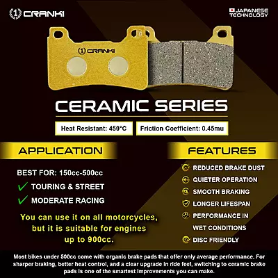 Crank1 CRM479 Ceramic Brake Pads