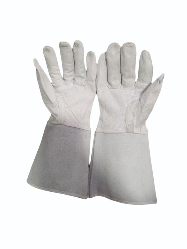 Unisex Chrome Leather Hand Gloves.