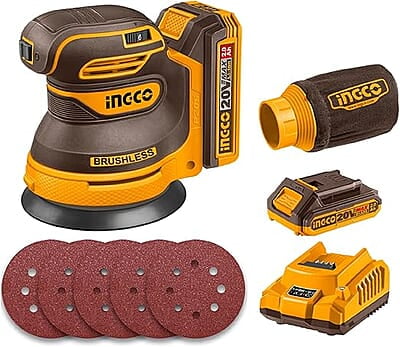 INGCO Lithium-Ion Cordless Random Orbit Sander CROSLI20021