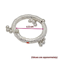 Silver Baby Anklet ( Thanda Kolusu with Salangai )