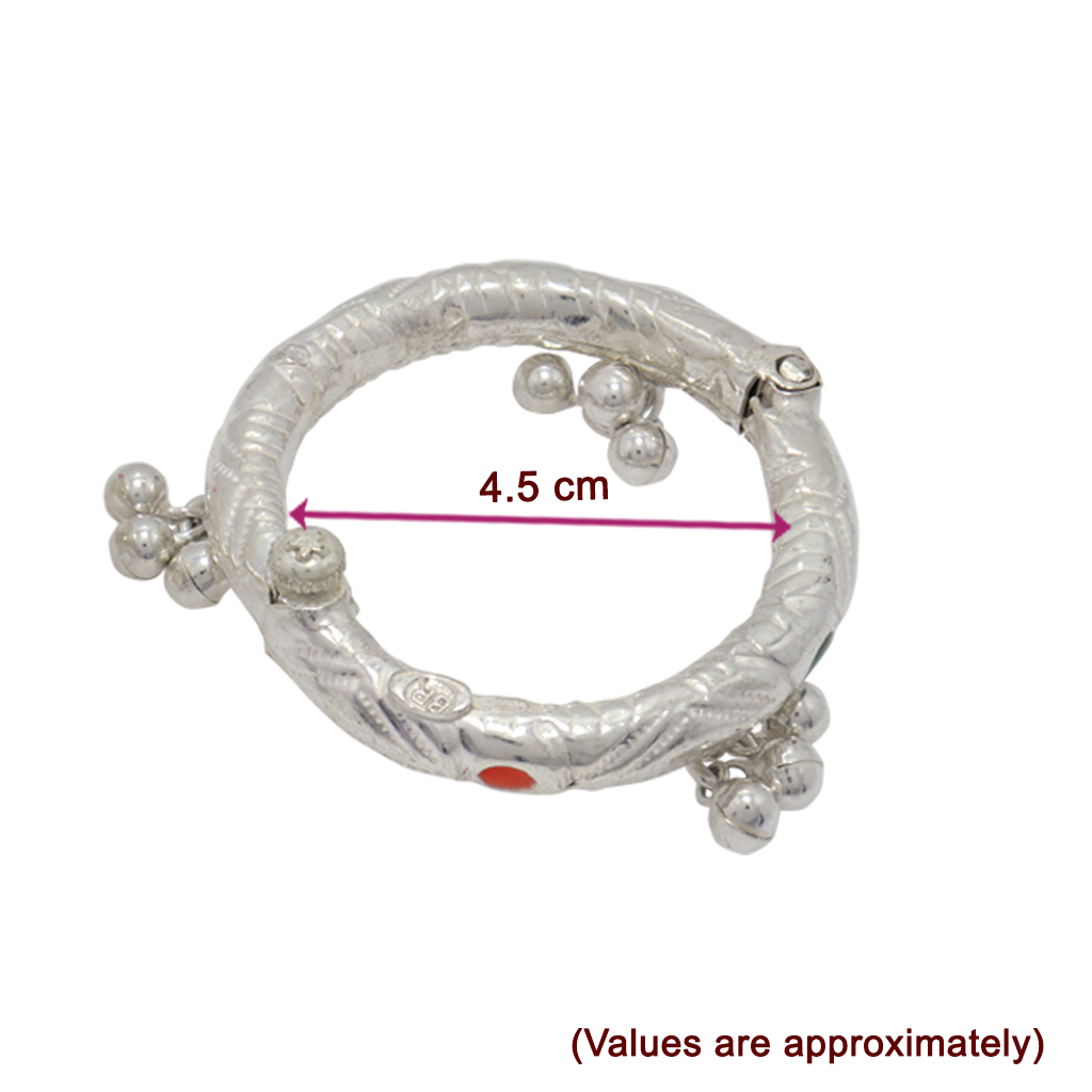 Silver Baby Anklet ( Thanda Kolusu with Salangai )