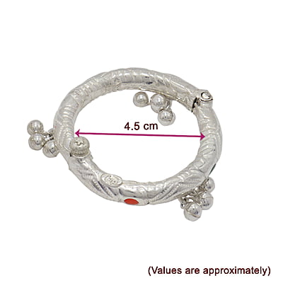 Silver Baby Anklet ( Thanda Kolusu with Salangai ) Silver Baby Anklet ( Thanda Kolusu with Salangai )