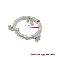 Silver Baby Anklet ( Thanda Kolusu with Salangai )