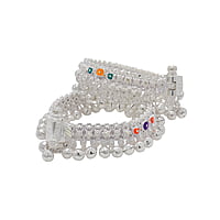 Silver Baby Anklet ( Salangai Kolusu- 6INCH)