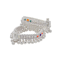 Sterling Silver Baby Anklets 6 Inch Traditional Payal