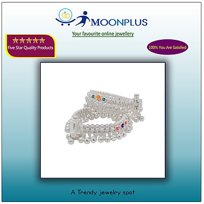 Silver Baby Anklet ( Salangai Kolusu- 6INCH)