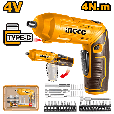 INGCO Lithium-Ion Cordless Screwdriver CSDLI04425 INGCO Lithium-Ion Cordless Screwdriver CSDLI04425