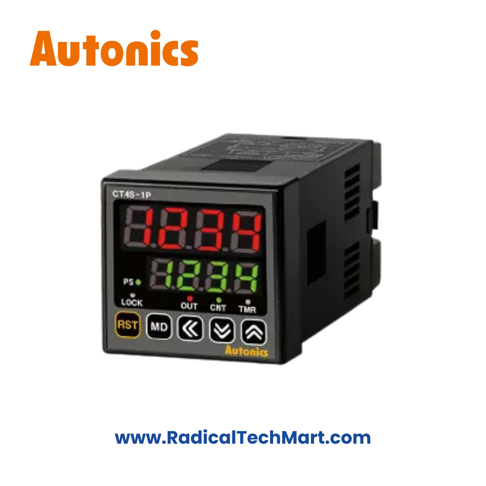 Autonics CT4S-1P4 Digital Counter/Timer Front Panel View