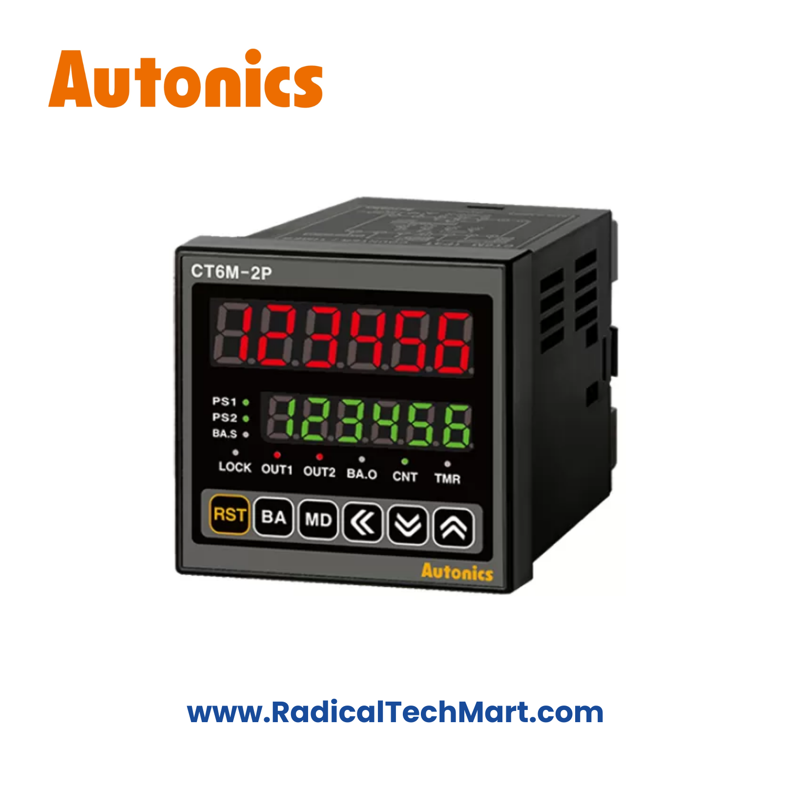 Autonics CT6M-2P4 Digital Counter Timer with 6-digit LED Display