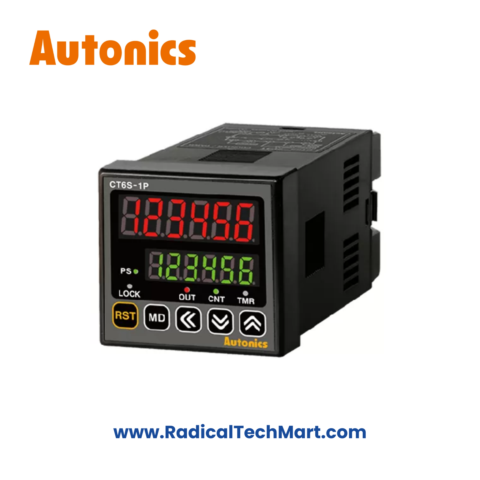 Autonics CT6S-1P2 Digital Timer Counter – Front Panel View