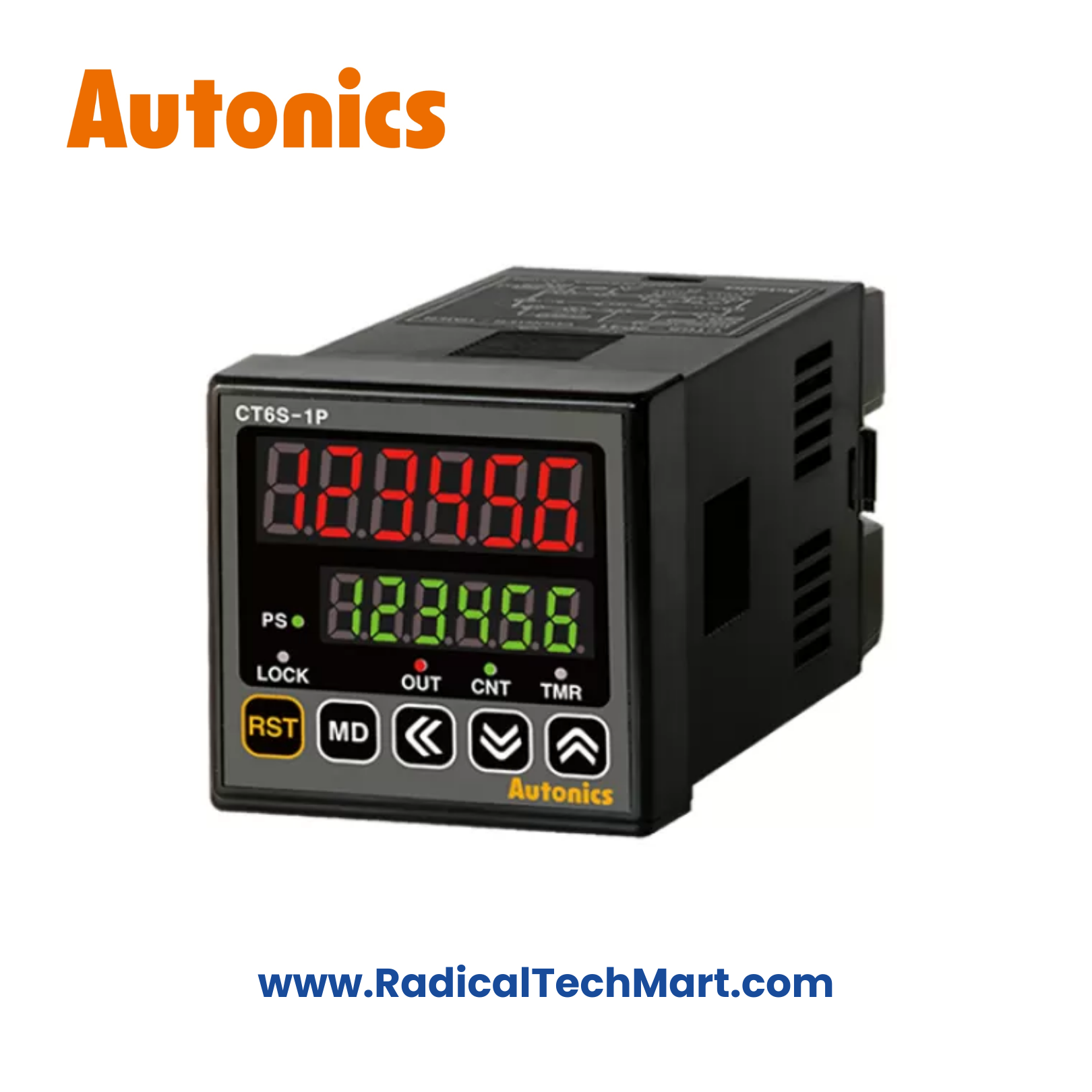 Autonics CT6S-1P4 Digital Counter Timer Front View