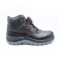 Karam FS21 | Safety Shoe | Steel Toe | GR Leather| Double Density | PU Sole | High Ankle