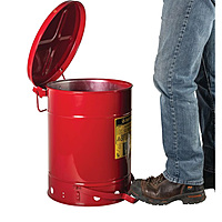 JUSTRITE - 09300 - 10 GAL OIL WASTE CAN RED