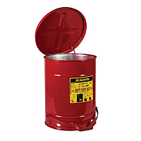 JUSTRITE - 09300 - 10 GAL OIL WASTE CAN RED