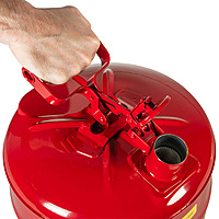 JUSTRITE - 7150100 -5 GAL (19 LTRS) RED TYPE I SAFETY CAN INTL
