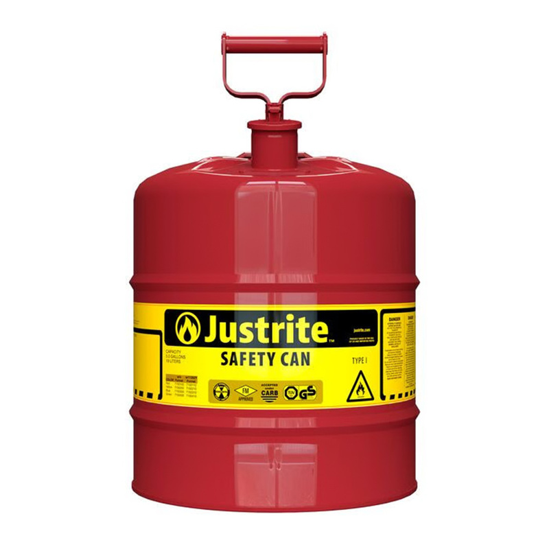 JUSTRITE - 7150100 -5 GAL (19 LTRS) RED TYPE I SAFETY CAN INTL