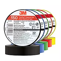 3M Temflex 150 Vinyl Electrical Insulation Tape - Size 18mmx6 Mtr MULTICOLOUR