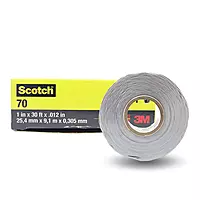 3M Scotch Electrical Self Fusing Silicone Tape Tape 70, Size: 1"x 30Ft (25.4mm x 9.1m) – Best Heat Resistant Tape