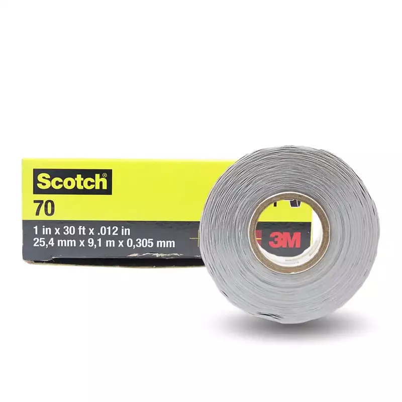 3M Scotch Electrical Self Fusing Silicone Tape Tape 70, Size: 1"x 30Ft (25.4mm x 9.1m) – Best Heat Resistant Tape