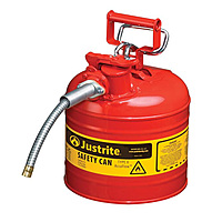 JUSTRITE Model No: 7220120 - 2 GAL SAFETY CAN W/HOSE