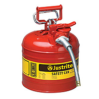 JUSTRITE Model No: 7220120 - 2 GAL SAFETY CAN W/HOSE