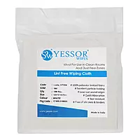 Yessor Wipes | Lint Free Cloth | 100GSM | Colour:White | Size :12"x12" | Model -17100