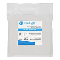 Yessor Wipes | Lint Free Cloth | 130GSM | Colour : White | Size : 12" x 12" | Model - 109