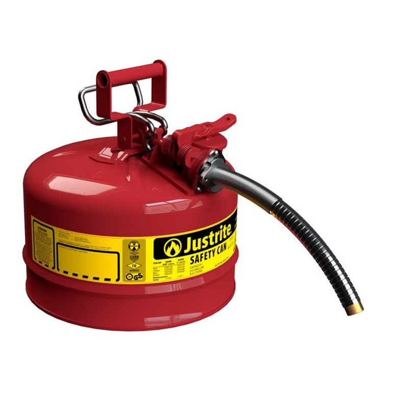 JUSTRITE - Model No: 7225130 - 2.5 GAL - SAFETY CAN W/HOSE
