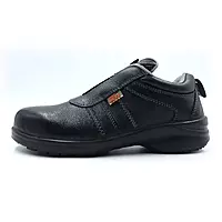 Allen Cooper 7178 | Ladies Safety Shoes | SlipOn | Plain Upper Leather | Steel Toe | Double Density