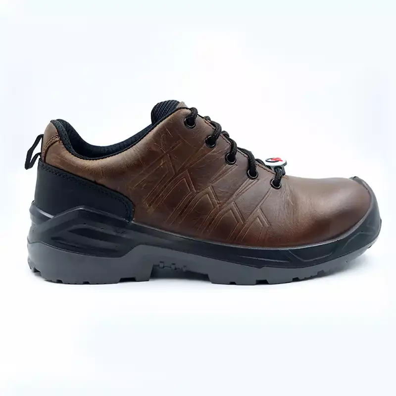 ACME Safety Shoe | Composite Toe | Upper Buffalo Dark taupe Waxy Black | Leather DIP | Model: DELAMAR