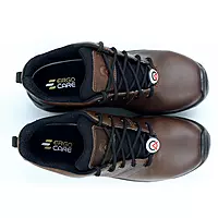 ACME Safety Shoe | Composite Toe | Upper Buffalo Dark taupe Waxy Black | Leather DIP | Model: DELAMAR