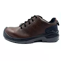 ACME Safety Shoe | Composite Toe | Upper Buffalo Dark taupe Waxy Black | Leather DIP | Model: DELAMAR
