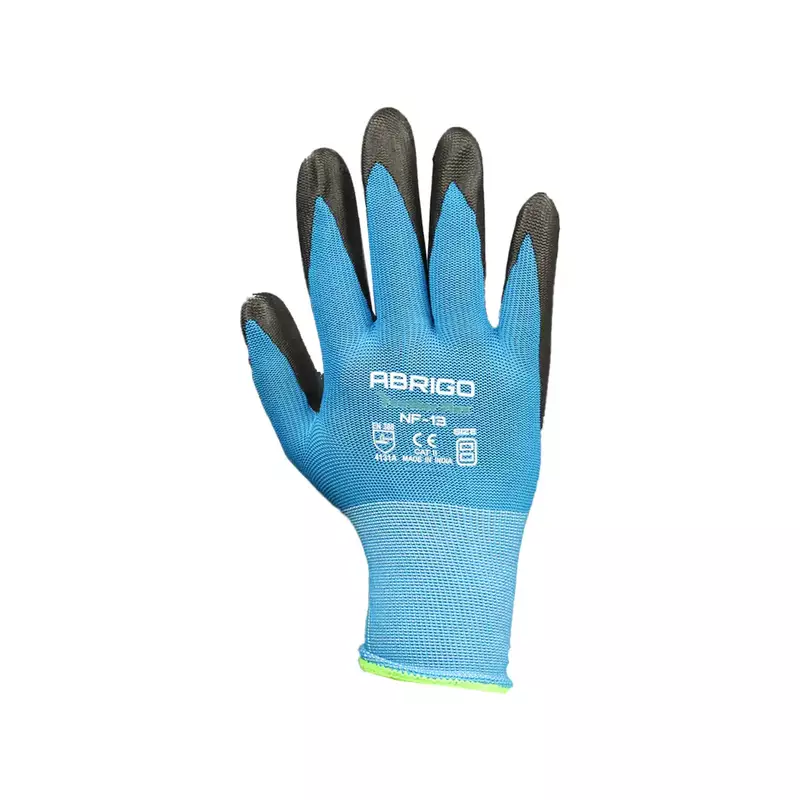 ABRIGO GLOVES | 13G | Nylon Knitted | Nitrile Foam coating on Palm | EN388 | 3131A | Model: NF13