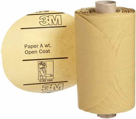 3M™ Stikit™ Gold Paper Disc Roll 216U - 5, No Holes - P600 - 175 Discs Per Roll