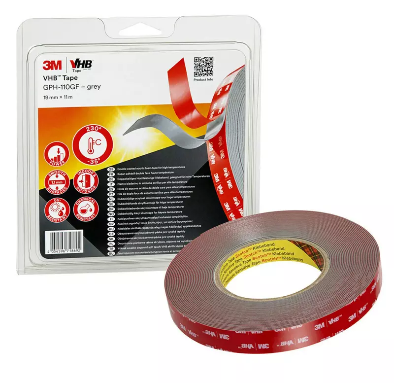 3M VHB TAPE  GPH - 110 GF Size: 12mmx33 Mtr.
