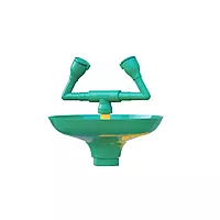 UNISAFE - US-GI-01 | Eye Wash Fountain | Hand Operated with GI pipes and PVC accessories | ISI mark