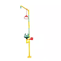 UNISAFE - US-GI-05 | Eye Wash Fountain & Shower Combination | Hand Operated with GI pipes and PVC Acc | ISI Mark