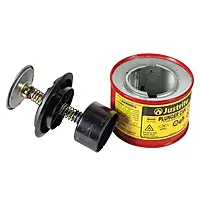 JUSTRITE | 1 PINT | STEEL PLUNGER CAN | RED -10008 | 0.5 LTRPl