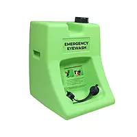 Eye Wash Station Portable – 65Ltrs Green Polyethylene Tank, Wall Mounted (Without Water Preservator)