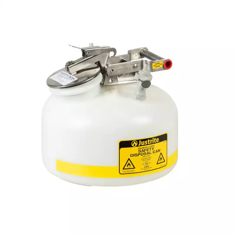 JUSTRITE - PP12752 | 2 GALLON (7.5L) | POLYETHYLENE SAFETY DISPOSAL | HPLC CAN