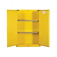 JUSTRITE 8945201 | Safety Cabinet | 45Gal Self Closing | Double Door with 2 Shelves